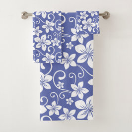CONJUNTO DE TOWEL DO BANHO DO HAWAII AZUL (PERIWIN