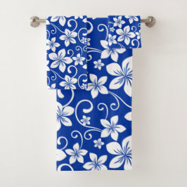 CONJUNTO DE TOWEL DO BANHO DO HAWAII AZUL (VERAL A