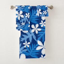 CONJUNTO DE TOWEL DO BANHO DO TIARE (AZUL)