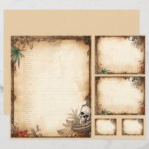 Conjunto do menu Pirata Fantasia