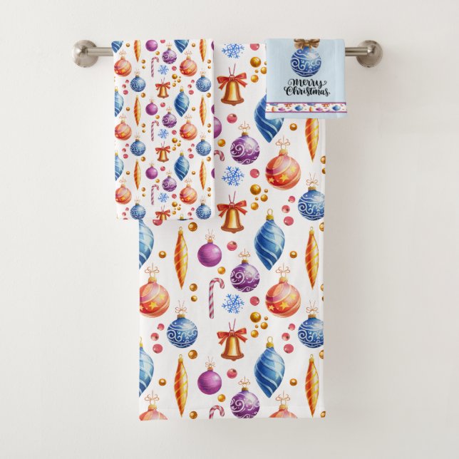 Conjunto Feliz de Toalhas de Natal (Insitu)