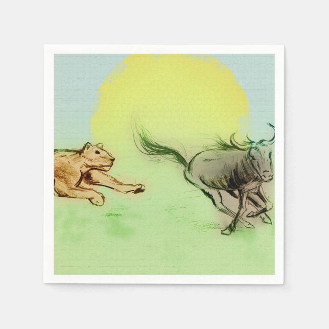 Conjunto ilustrado de guardanapos - Chase (Frente)