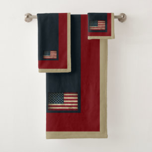 Conjunto Patriótico de Toalhas da Bandeira America