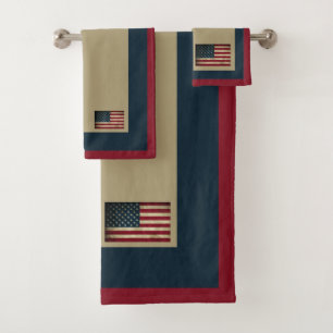 Conjunto Patriótico de Toalhas da Bandeira America