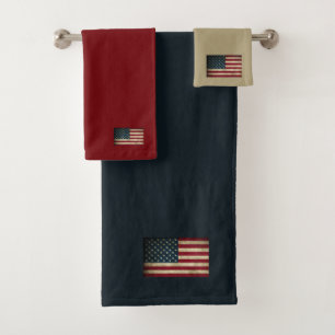 Conjunto Patriótico de Toalhas da Bandeira America