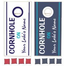 Conjunto Personalizado de Cornhole do Lago House