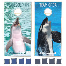 Conjunto Personalizado de Cornhole Orca Dolphin Be
