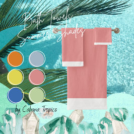 Conjunto Sólido De Bandeja De Banho Cor-De-Rosa E