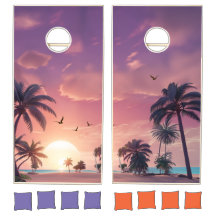 Conjunto Tropical Beach Cornhole