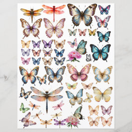 Conjunto WatercolorButterfly para corte exigente