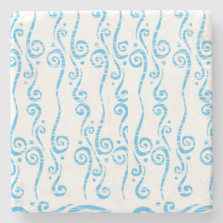 Conjuntos de Porta-Copos Blue Swirls