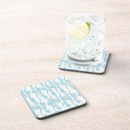 Conjuntos de Porta-Copos Blue Swirls