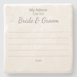 Conjuntos de Porta-Copos de Conselhos para Noivos