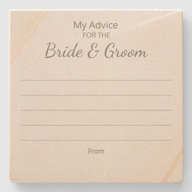 Conjuntos de Porta-Copos de Conselhos para Noivos (Frente)