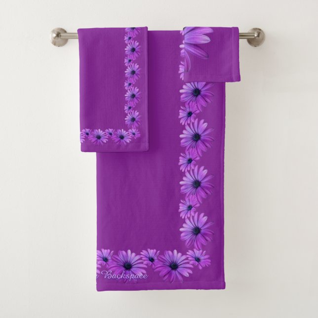 Conjuntos de Toalhas Daisy Personalizados Toalhas  (Insitu)