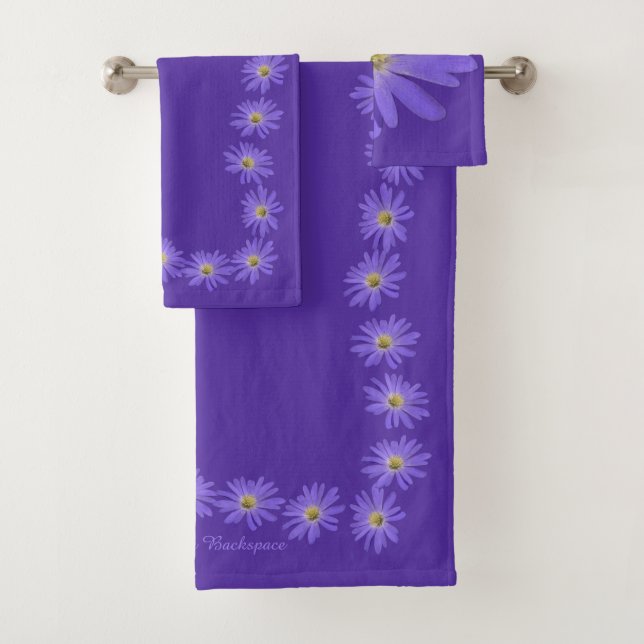 Conjuntos de Toalhas Daisy Personalizados Toalhas  (Insitu)