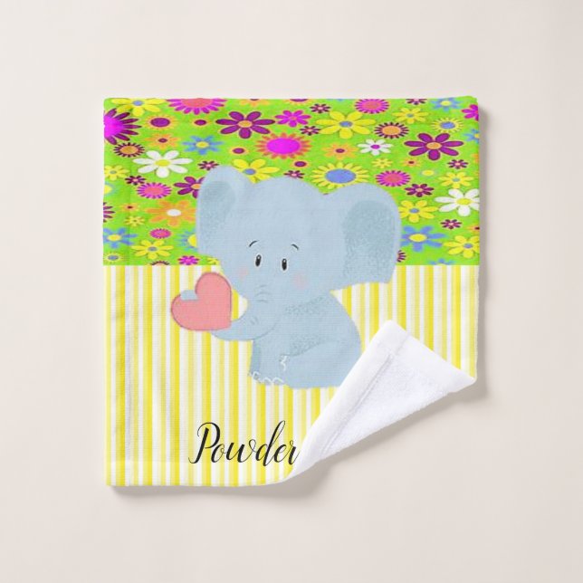 Conjuntos de Toalhas de Banheiro com Faixa Amarela (Pano de lavar)