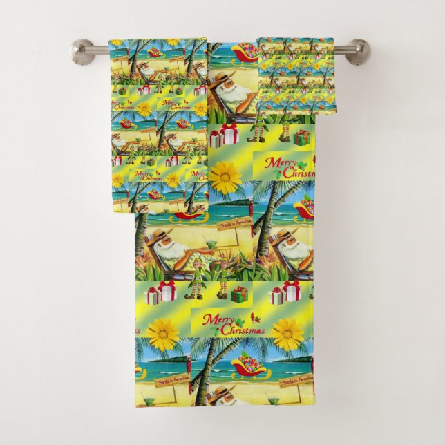 Conjuntos de Toalhas de Banheiro Natal Bum da Prai (Insitu)