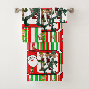 Conjuntos De Toalhas De Banho De Natal, Elf