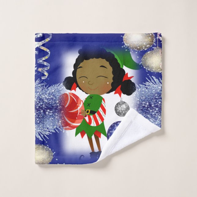Conjuntos de Toalhas de Banho de Natal, Elfo (Pano de lavar)