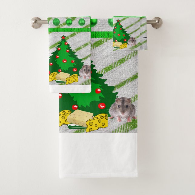 Conjuntos De Toalhas De Banho De Natal, Ratos (Insitu)