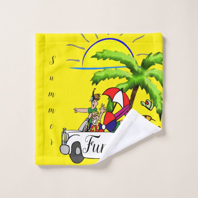 Conjuntos de Torres de Banheiro de Palma de Praia  (Pano de lavar)