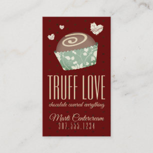 Conjuntos de trufas de cores personalizadas cartão