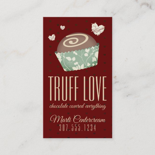 Conjuntos de trufas de cores personalizadas cartão (Frente)