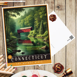 Connecticut | Cartão postal de Estado Hiperrealist