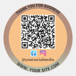 ConnectNow: Autocolante de código QR comercial
