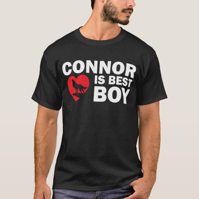 Connor é o melhor t-shirt da obscuridade do menino (Frente)