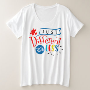 Consciência Autismo Camiseta Básica de Tamanho Acr