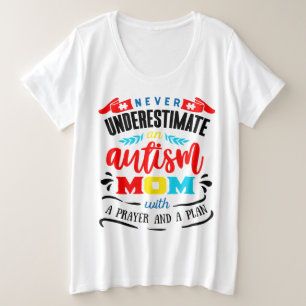 Consciência Autismo Camiseta Básica de Tamanho Acr