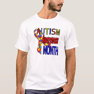 Consciência Autismo Mês mais tamanho t camisa