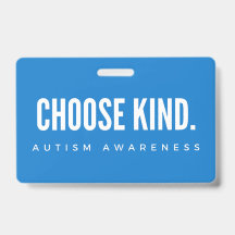 consciência autista escolha Crachá tipo Lanyard