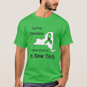 Consciência da doença de Lyme na camisa de Nova Yo