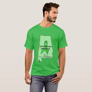 Consciência da doença de Lyme na camisa do Alaba