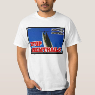 CONSCIÊNCIA DE CHEMTRAIL - PARE O T-SHIRT DE