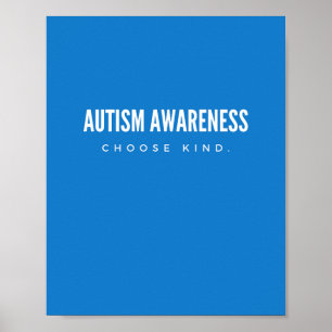 consciência do autismo. escolha o tipo. POSTERS e