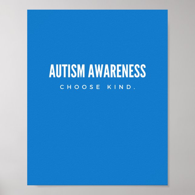 consciência do autismo. escolha o tipo. POSTERS e  (Frente)