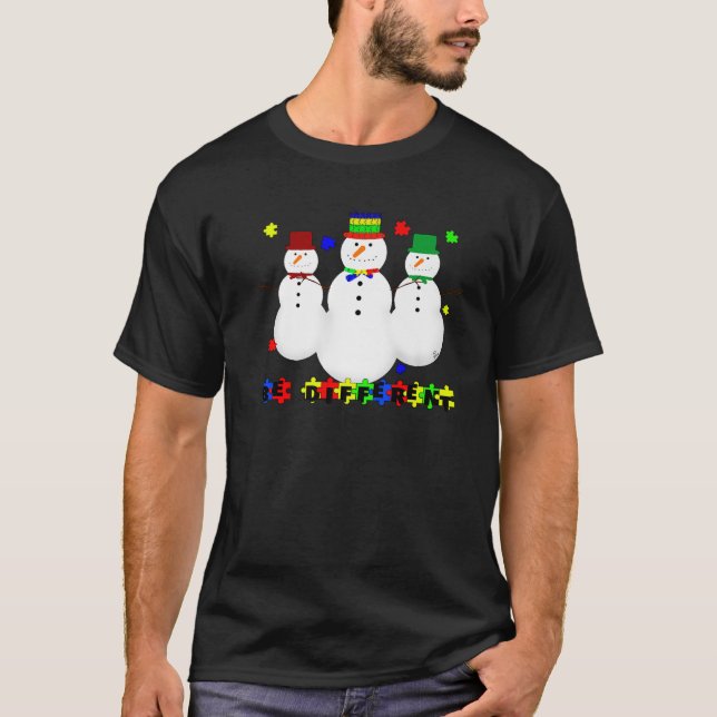 Consciência do Autismo - Suéter de Natal Feio é Di (Frente)