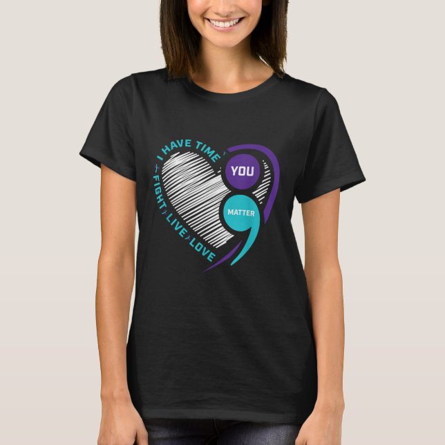 Consciência do Suicídio do Teto Roxo Camisa Semi C (Frente)