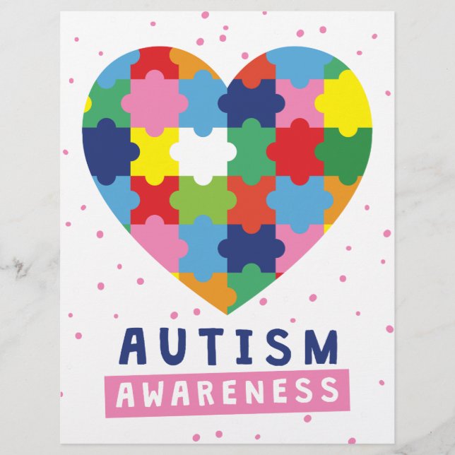 conscientização do autismo rosa (Frente)