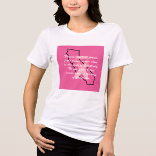 Conscientização sobre o Câncer de Mama em T-shirt