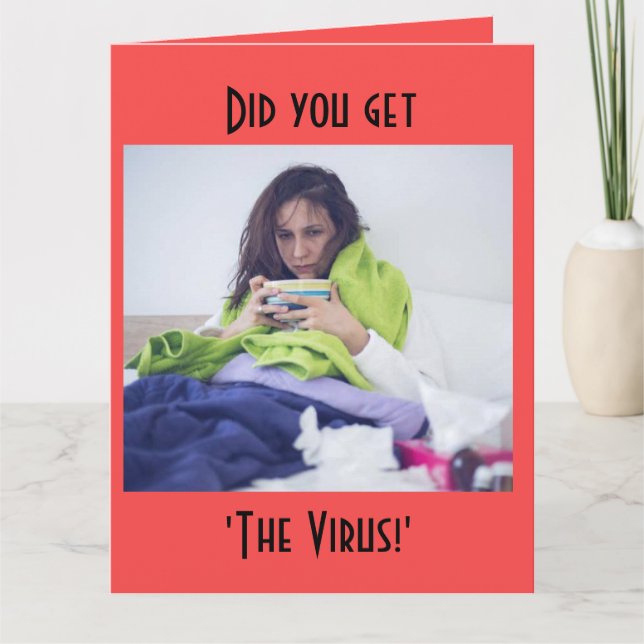 Conseguiu O Vírus? Cartão (Frente)