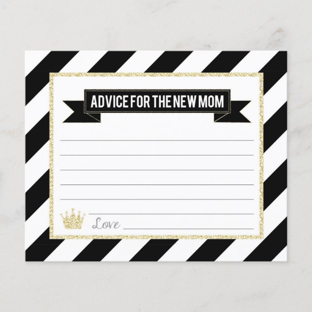 Conselheiro Príncipe Dourado Negro para a Nova Mãe (Frente)