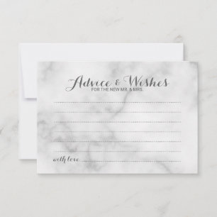 Conselho Aconselhamento e Cartão de Desejo Clássico Marble