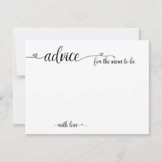 Conselho Aviso para a mãe ser um cartão de Chá de fraldas