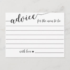 Conselho Aviso para a mãe ser um cartão de Chá de fraldas