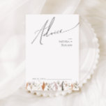 Conselho Boho Autumn Wildflower | Cartão de conselheiro par<br><div class="desc">Apresentando nossa maravilhosa flor silvestre do outono | cartão de aconselhamento de casamento, que inclui uma design simples e moderna que reflete a beleza da natureza. Apresentando flores e folhas de terracota de queda seca prensada, ele captura a essência das matizes laranja queimadas em outubro, criando um design mínimo, mas...</div>